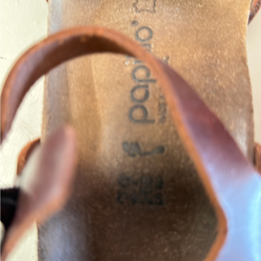Papillio Brown Leather Sandals - Picture 7 of 10